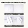 1pc White Plastic Desktop Book Stand Organizer with Multiple Compartments - Space-Saving Vertical Desk Organizer for Books