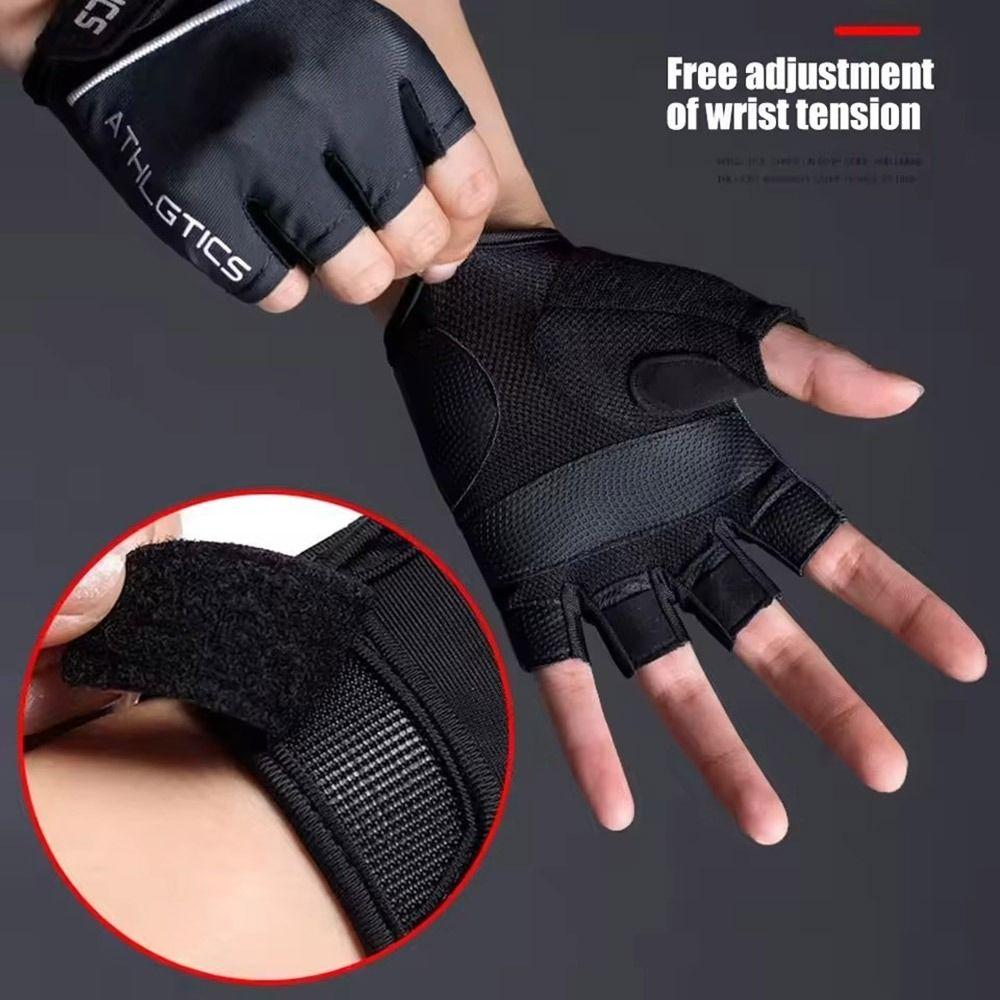 Breathable Weight Lifting Fingerless Gloves Anti Slip Workout Gym Gloves  for Men Women