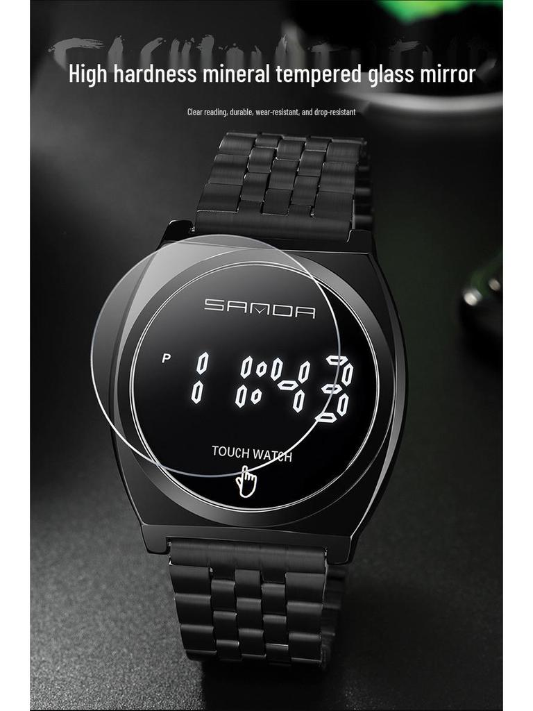 Sanda Unisex Digital Sport Watch: Simple, Stylish Single-Touch Design for Students