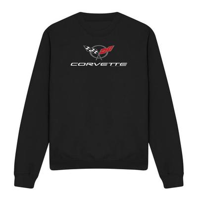 Corvette Unisex Adult Corvette Modern Emblem Sweatshirt