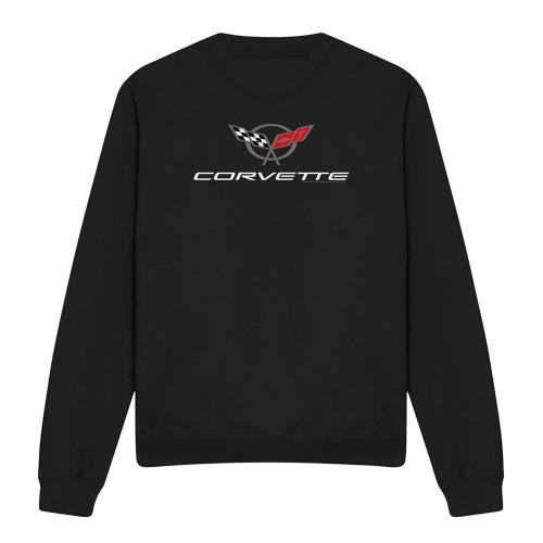 Corvette Unisex Adult Corvette Modern Emblem Sweatshirt