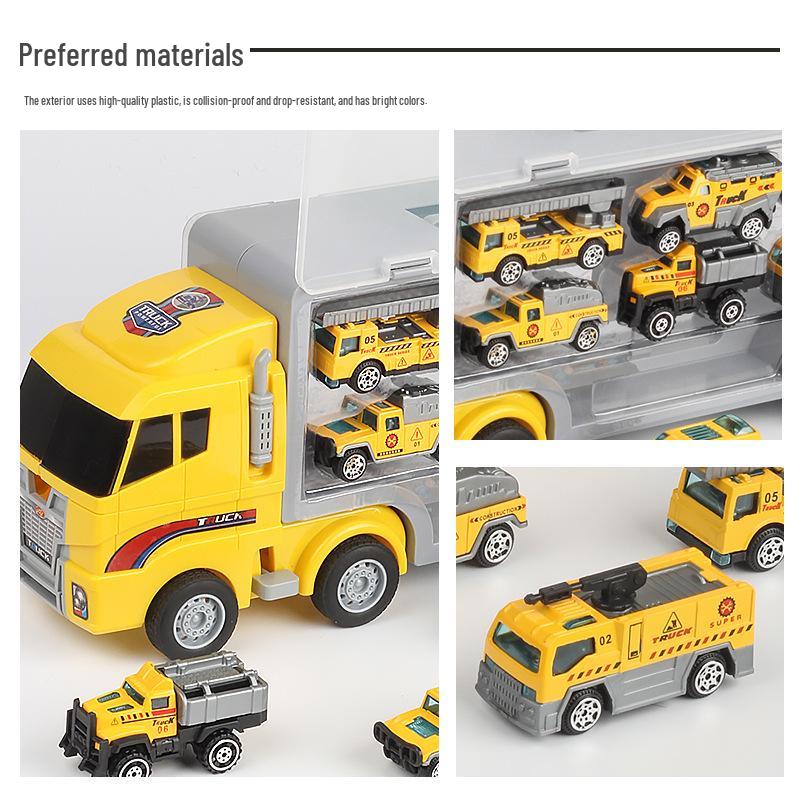 Children's Alloy Toy Car Model Storage Cabinet for Engineering, Firefighting, and Military Vehicles