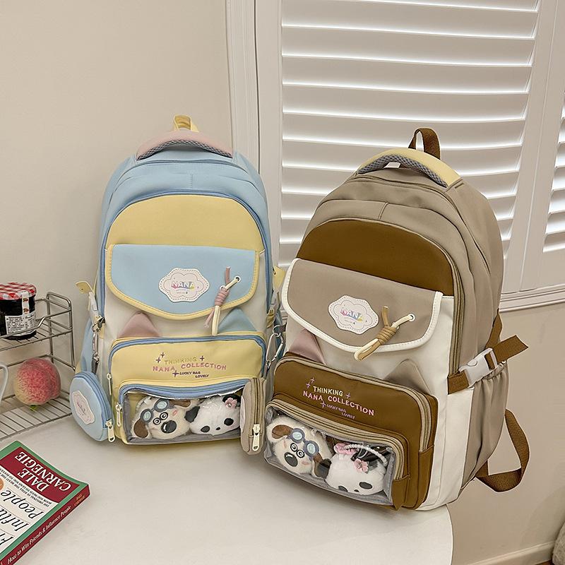 Small fresh ins schoolbag, primary school backpack, large capacity cute backpack, high value cute student schoolbag