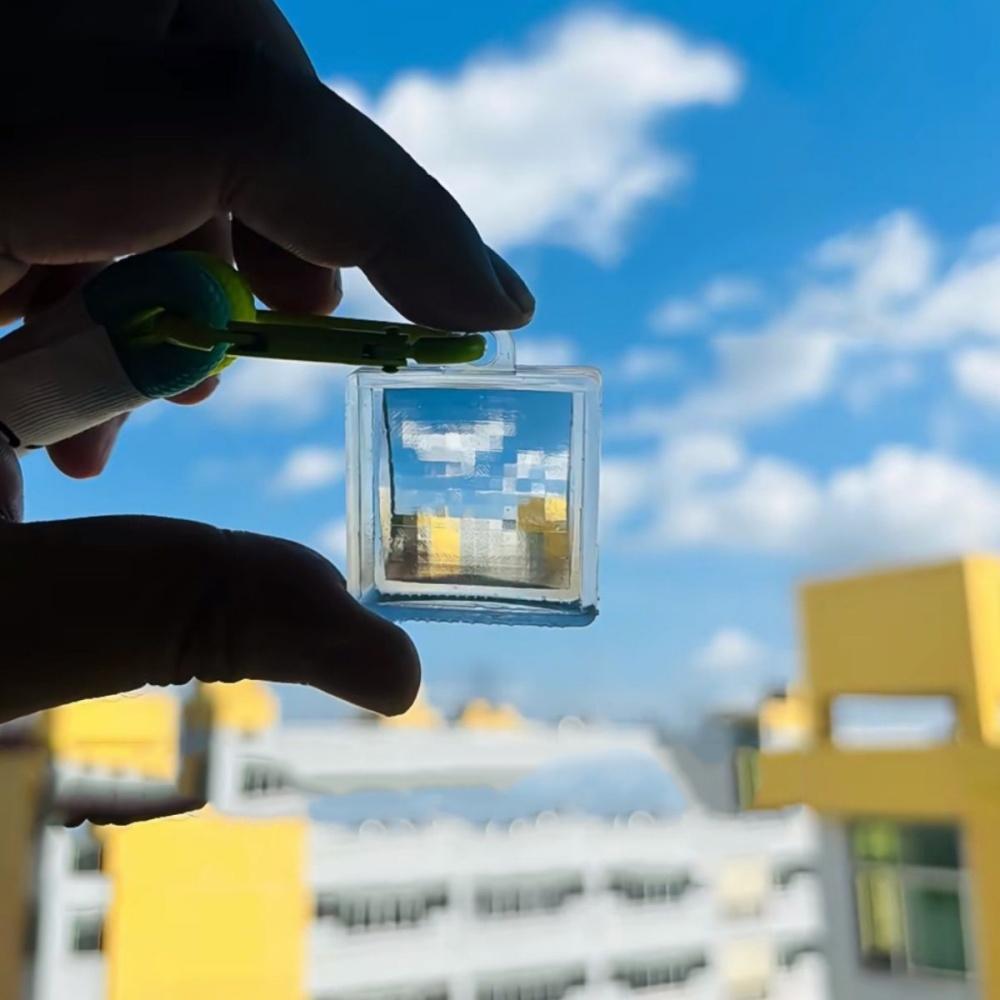 Creative Crystal Pixel Filter Pixel Prism Lens Photography Filter Creative Pixel Mosaic Blocks Art Portable Bag Pendant Unique