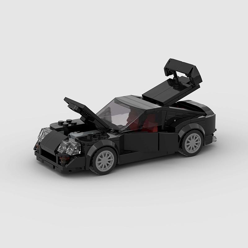 HEISS MOC Supra Mk4 Stadtauto Sportfahrzeug Rennfahrer Sport Bausteine Ziegel Rennsport Supercar Kinderspielzeug Geschenk Jungen