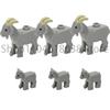 City Animal Zoo Farm MOC Building Block Pig Chicken Sheep Crocodiles Panda Dolphin Elephant Gorilla Fruit Eagle Bricks Toys A31