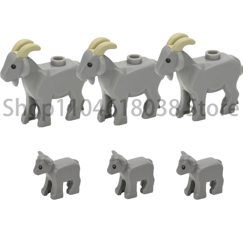 City Animal Zoo Farm MOC Building Block Pig Chicken Sheep Crocodiles Panda Dolphin Elephant Gorilla Fruit Eagle Bricks Toys A31