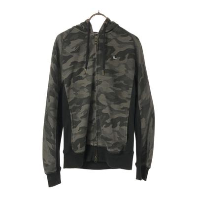 1piu1uguale3 RELAX Camouflage Long Sleeve Zip Hoodie S Gray Sweat Men's Used