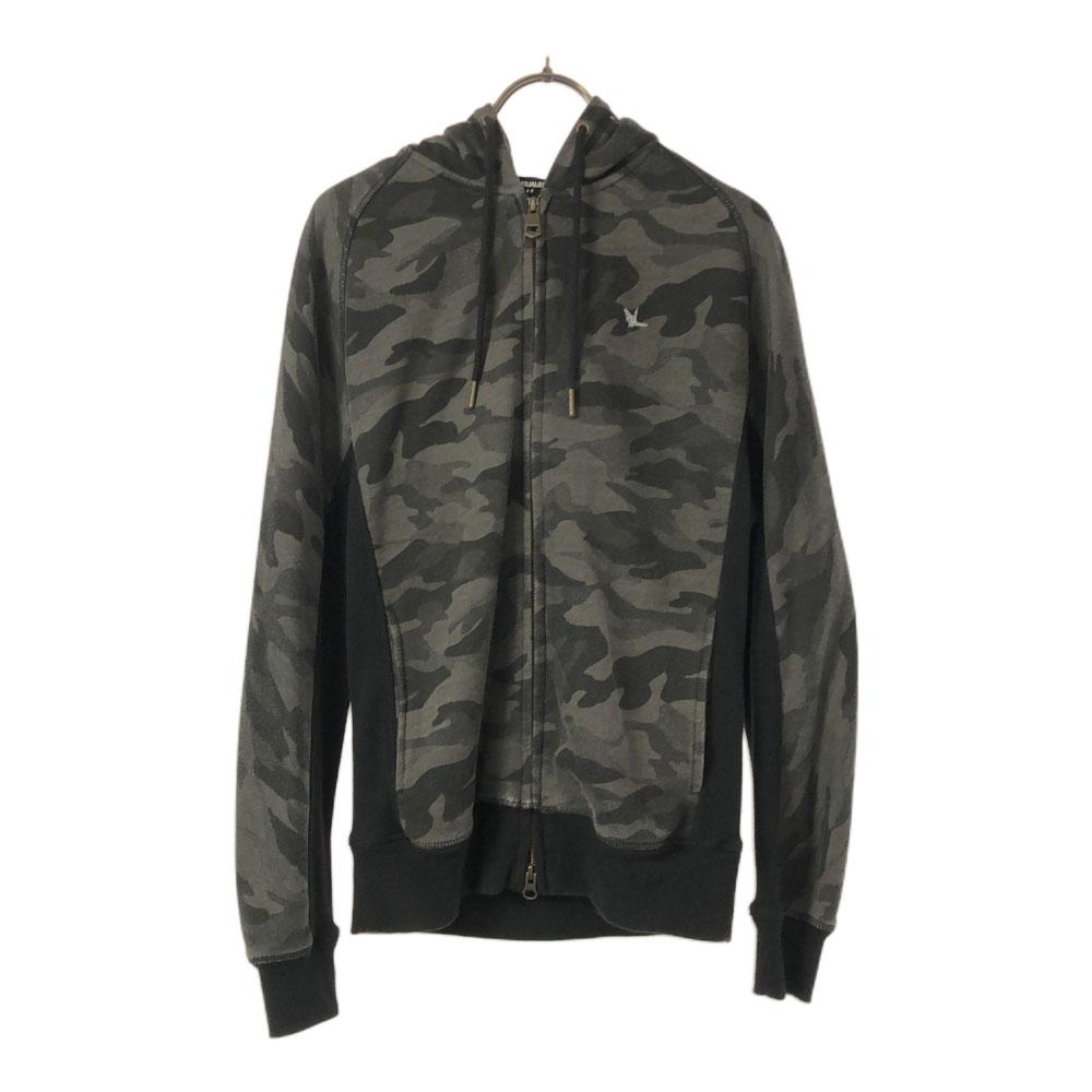 1piu1uguale3 RELAX Camouflage Long sleeve Zip hoodie S Gray sweat Men's Used