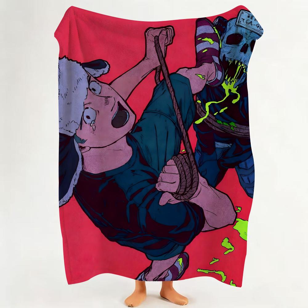 

anime D Dorohedoro Throw Flannel Throw Blanket Suitable for Sofa Living Room Bedroom 75cmx90cm