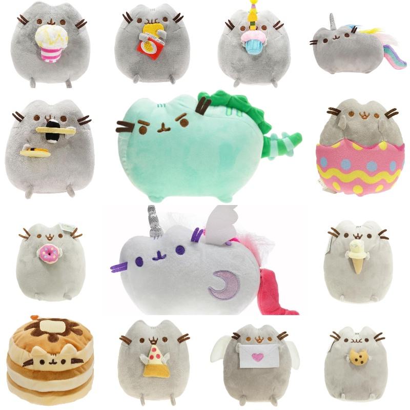 Doughnut Cat Pusheen Cookie Ice Cream Sushi Chips Plush Animals Toys Kids Gifts