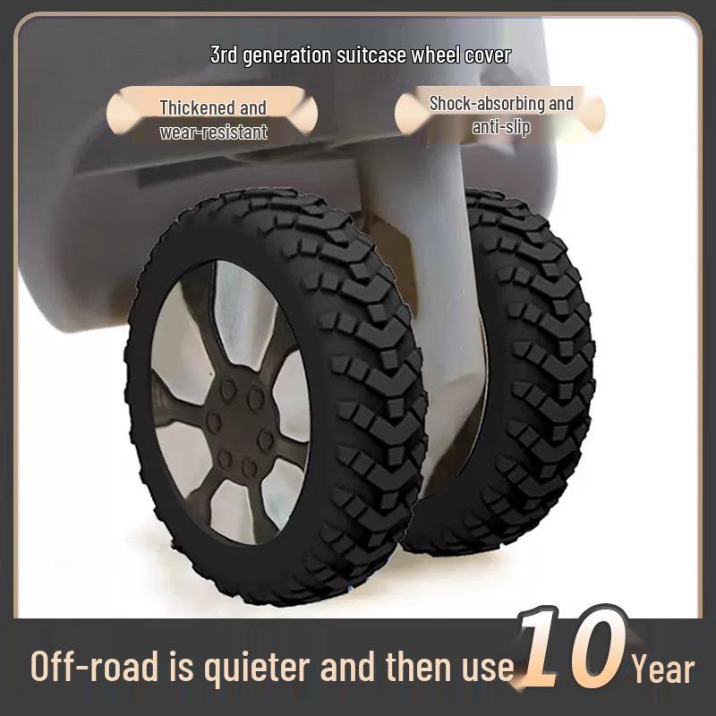 Universal Wheel Protectors: Durable, Anti-Dirty, Anti-Wear Silicone Trolley Suitcase Covers