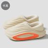 Men's waterproof cotton shoes, winter outer wear soft sole non-slip home indoor plush thermal bag and cotton slippers women