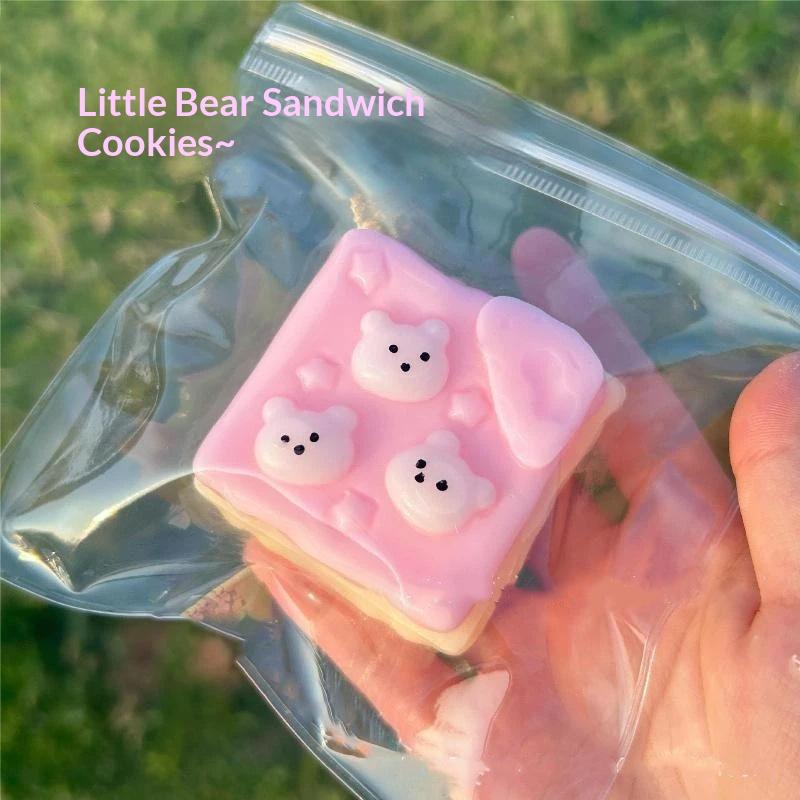 Slow Rebound Biscuit Squishy Toy Ultra Soft Texture Elastic Pinch Feel Stress Relief Squeeze Toy Funny Entertainment 1Pc