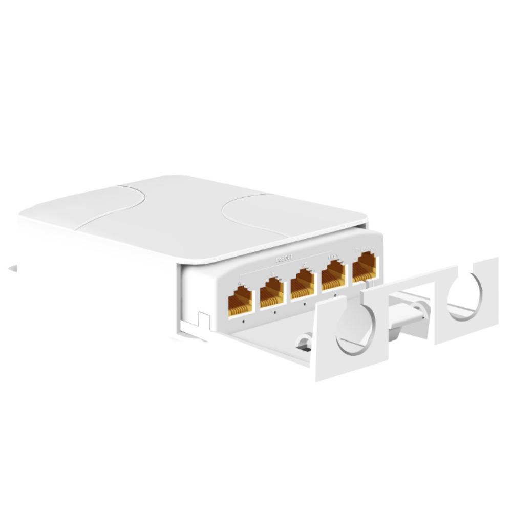 Industrial Network Switch Repeater 4 Port PoE Repeater for IP Port Transmission Extender