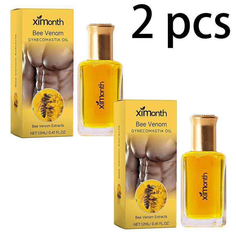 Ximonth Bee Venom Male Chest Oil Men's Chest Firming Contouring Skin Nourishing Massage Treatment