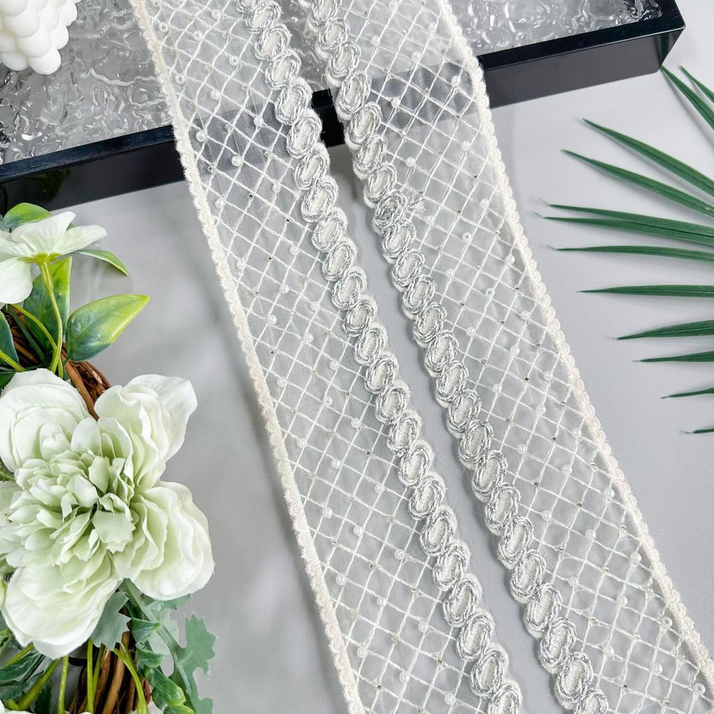 6Cm Multi-Color Organza Bead Embroidery Strand Barcode Clothing Dress Dress Home Lace Accessories