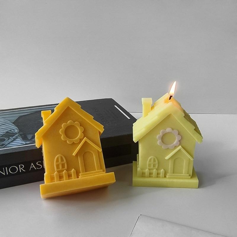 Reusable Silicone Soap Mold Silicone Candle Molds House Shaped Clay Mould Silicone Soap Making Molds Silicone Material