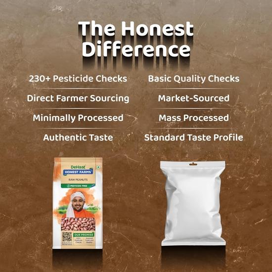 DeHaat Honest Farms Pesticide Free Raw Peanuts 500 GM
