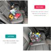 Car Seat Organizer, Collapsible Passenger Seat Organizer with Detachable Divider & Handle, Multiple-Pocket Car Storage Organization for Console Floor