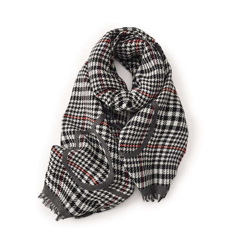 20252025 scarf winter explosion shawl scarf long college style autumn and winter with thickened blanket
