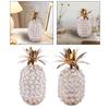 Nordic Crystal Pineapple Figurines Fruit Statue Sculpture Candelabra Base Candle Cover for Bookshelf