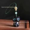 Sandalwood Cat Keychain: Unisex Creative Phone & Car Pendant Ornament