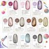 Nail Recipe Galaxy Farbgel Set mit Magnetgel (10-Farben-Set mit zylindrischen Magneten)