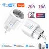 Tuya Zigbee/WIFI Smart Plug 16A/20A EU Smart Socket With Power Monitoring Timing Function Smart Life APP Voice Control For Alexa Google