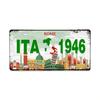 Retro Car 2D Metal Sign, Aluminum Wall Decor 15x30cm