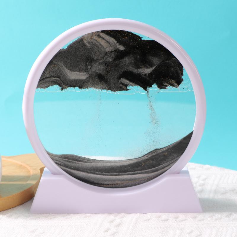 Quicksand Hourglass Ornament: Elegant Living Room, TV Cabinet, or Office Décor – Light Luxury Gift.