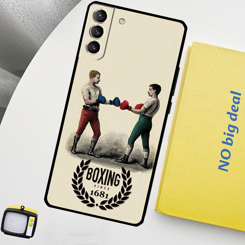 Boxing Art Phone Case For Samsung Galaxy S26 S25 S24 Ultra S20 S21 S22 S23 Plus S10 S24 FE S25 FE Cover