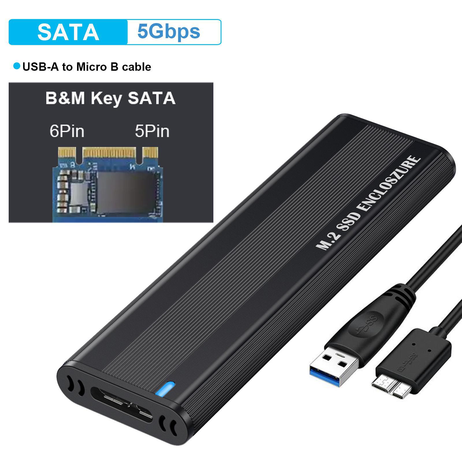 

Корпус SSD M.2 PCI Dual Protocol Type-C NVMe без инструментов 5Gbps SATA NGFF