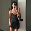 Y2k Vintage Slim Summer Women Sweet Ladylike Fashion Street Woman Dot Print Casual Simple Basic Sleeveless Dresses Female Chic