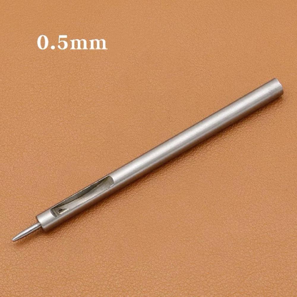 

1Pcs Alloy Steel Round Hole Puncher Straight Head DIY Leather Craft Tool 0.5-10mm Leather Punch Sewing Bag Shoes Belt Watch Band
