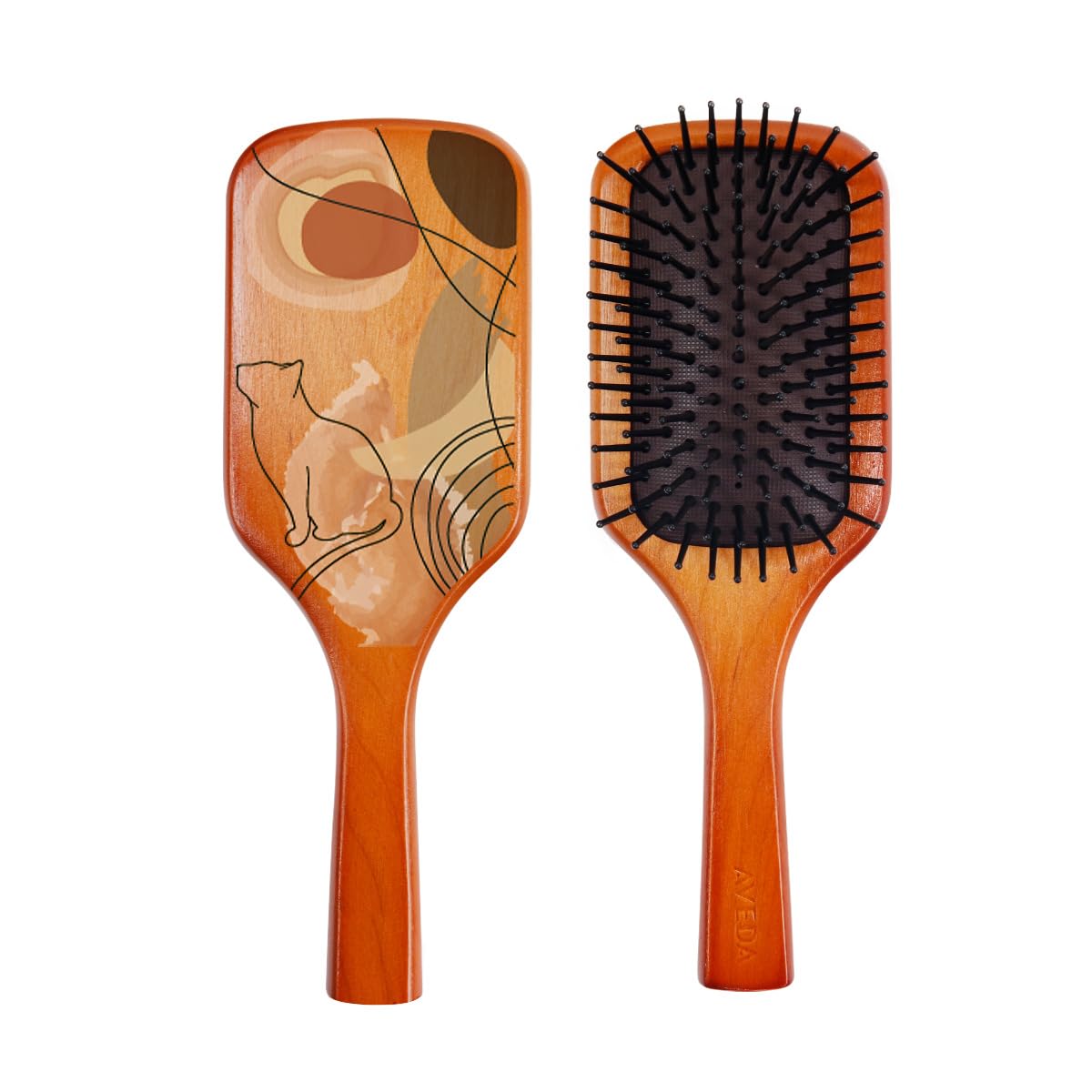 

AVEDA Paddle Brush for Scalp Wooden Smooth Hair Head Small Brand Name Nuance Women, Massage, Comb, Hair, Care, Brushing, Massage, Tangle-Free, Gift,