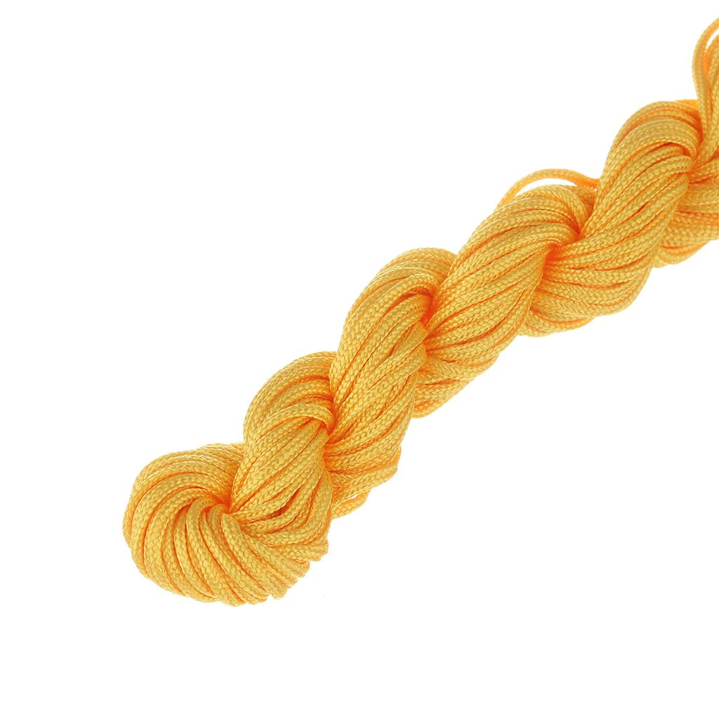 1/1.5mm Multicolor Nylon Cord Chinese Knot Thread Braided String for Jewelry Making Bracelet Tassels Beading Thread Supplies