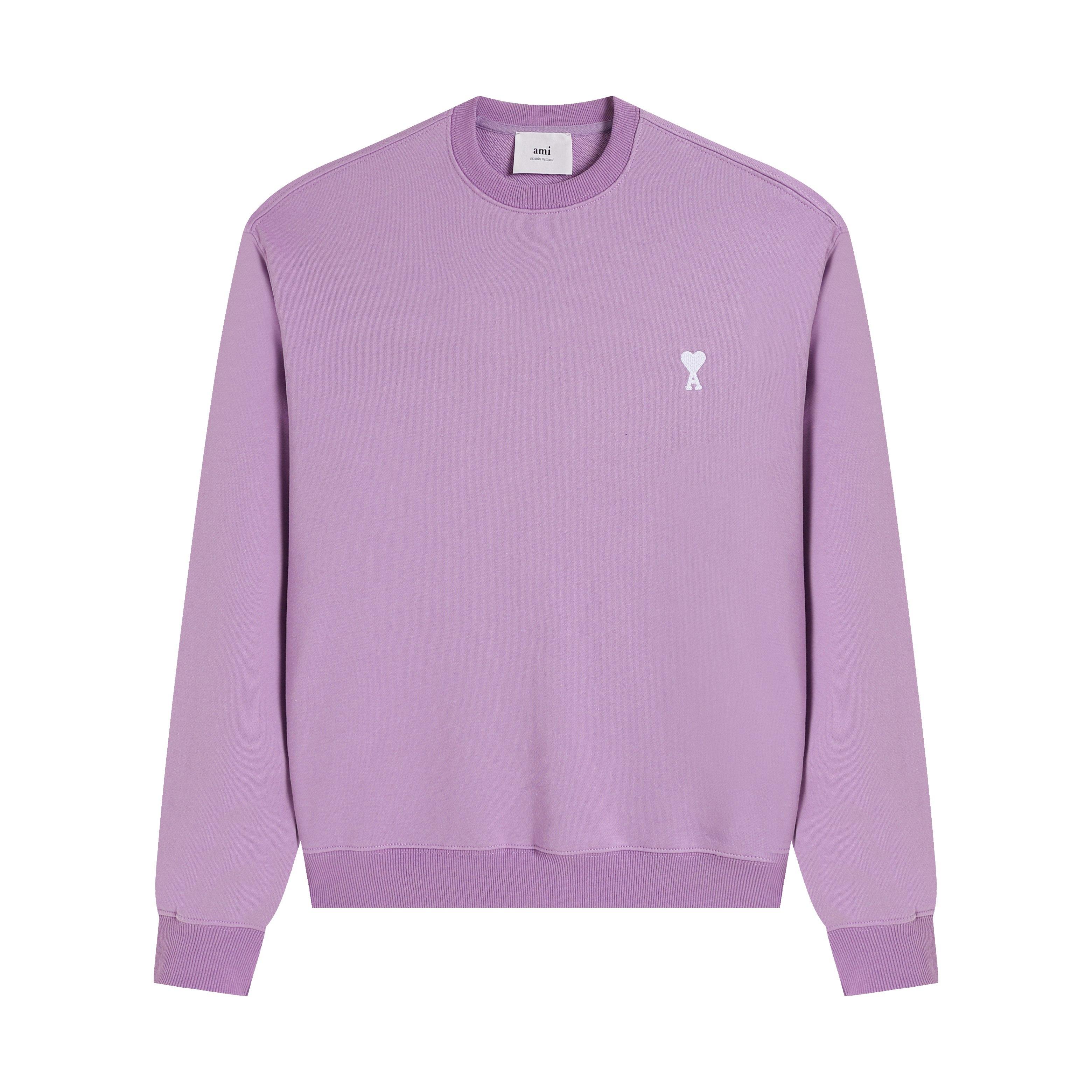 

AMI 2025 Autumn and Winter New Embroidered White Small Heart High-quality Cotton Round Neck Hoodie Couple Pullover XL