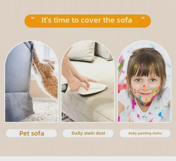 Chenille Cartoon Sofa Towel: Universal, Multifunctional Armrest and Backrest Cover