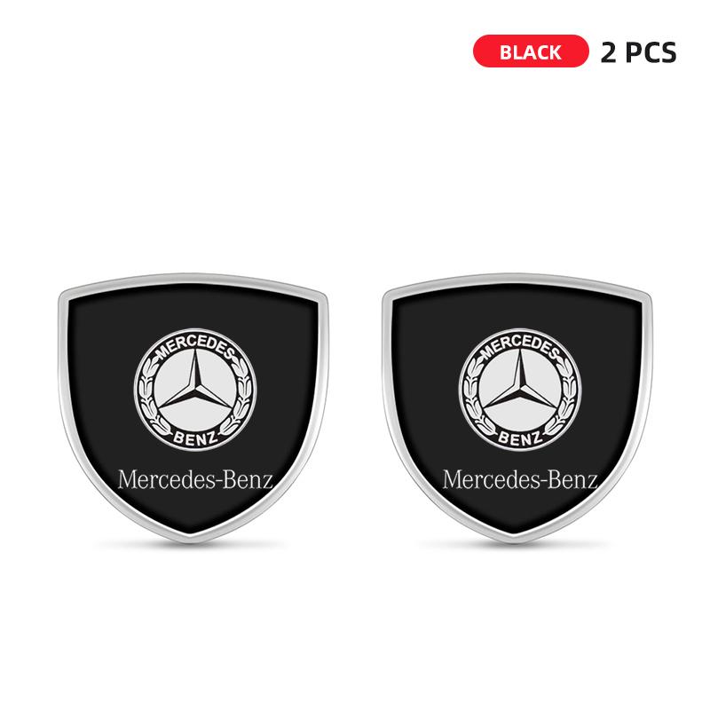 3D Metall Aluminium Auto Seitenkotflügel Aufkleber Legierungsplakette Auto Logo Kofferraum Heckaufkleber Für Mercedes Benz W211 W203 W210 W124 AMG W202