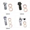 10 Pcs Brake Caliper Banjo Bolts Screws with Washers Motorcycle Accessories