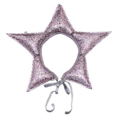Star Headpiece Clip Crown Glittered Star Hat Hair Styling for Halloween Headbands Hat Princess Photo Props