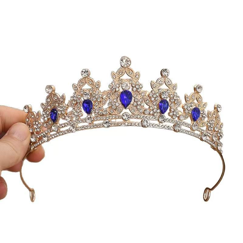 Elegant Rhinestone Princess Crown: Stylish High-End Headwear for Parties & Birthdays
