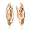 Ins Cold Style Rose Gold Heart-Shaped Hollow Earrings for Women