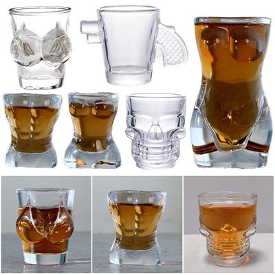 Creative Glass Cup Whiskey Glasses Wine Shot Glass Cup Beer Cup for Vodka Whiskey Beer