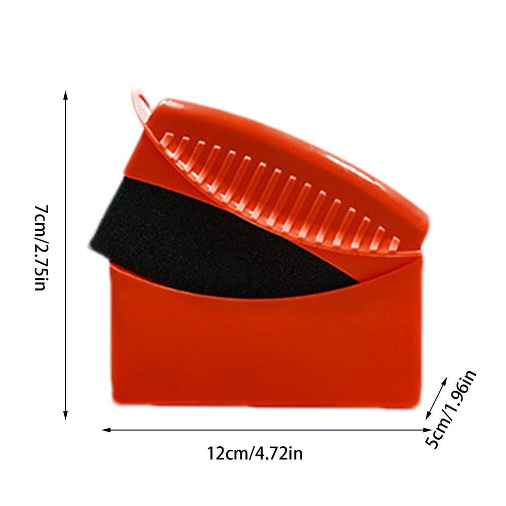 Flat Curved Car Wheel Polishing Waxing Sponge Brush With Cover ABS Washing Cleaning Tire Contour Dressing Applicator Pads