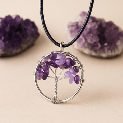 Amethyst Tree of Life Pendant