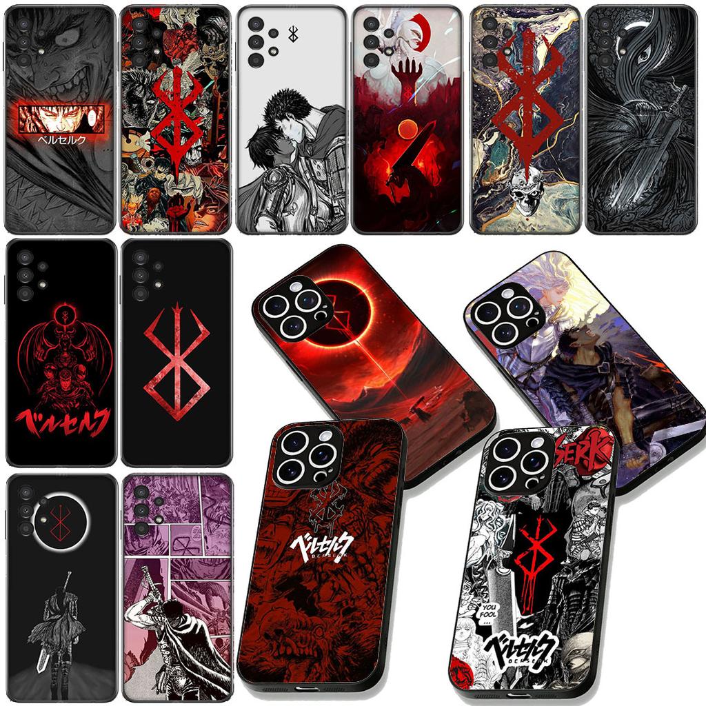Berserk Guts Protective Cover for Samsung Galaxy Note 20 9 10 S8 S10 Lite S9 Plus A54 A53 A21S S10E A17 Phone Case