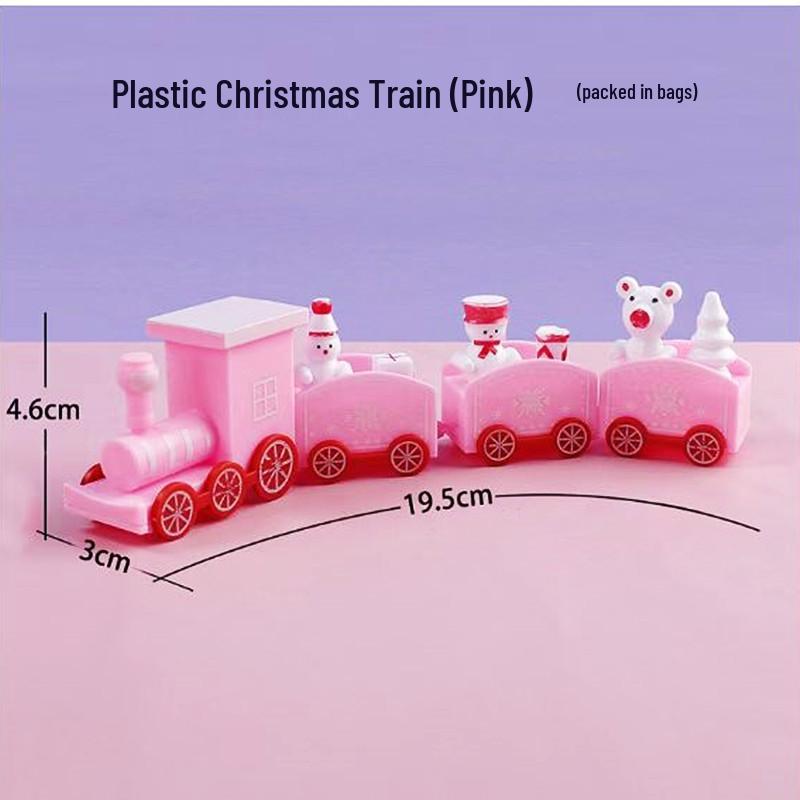 Christmas Cake Decor: Small Plastic Train Ornament for Baking, Birthday Gifts & Children's Toys