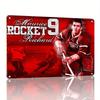 Maurice Rocket Richard Vintage Hockey Poster Metal Tin Sign Legendary Player Wall Art for Man Cave Bar Cafe Garage Dec